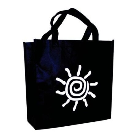 ELKAY PLASTICS CO Non-Woven Polypropylene Bags w/ Sun Logo 16inW x 6inD x 12inL, Pkg Qty 100 NW166126